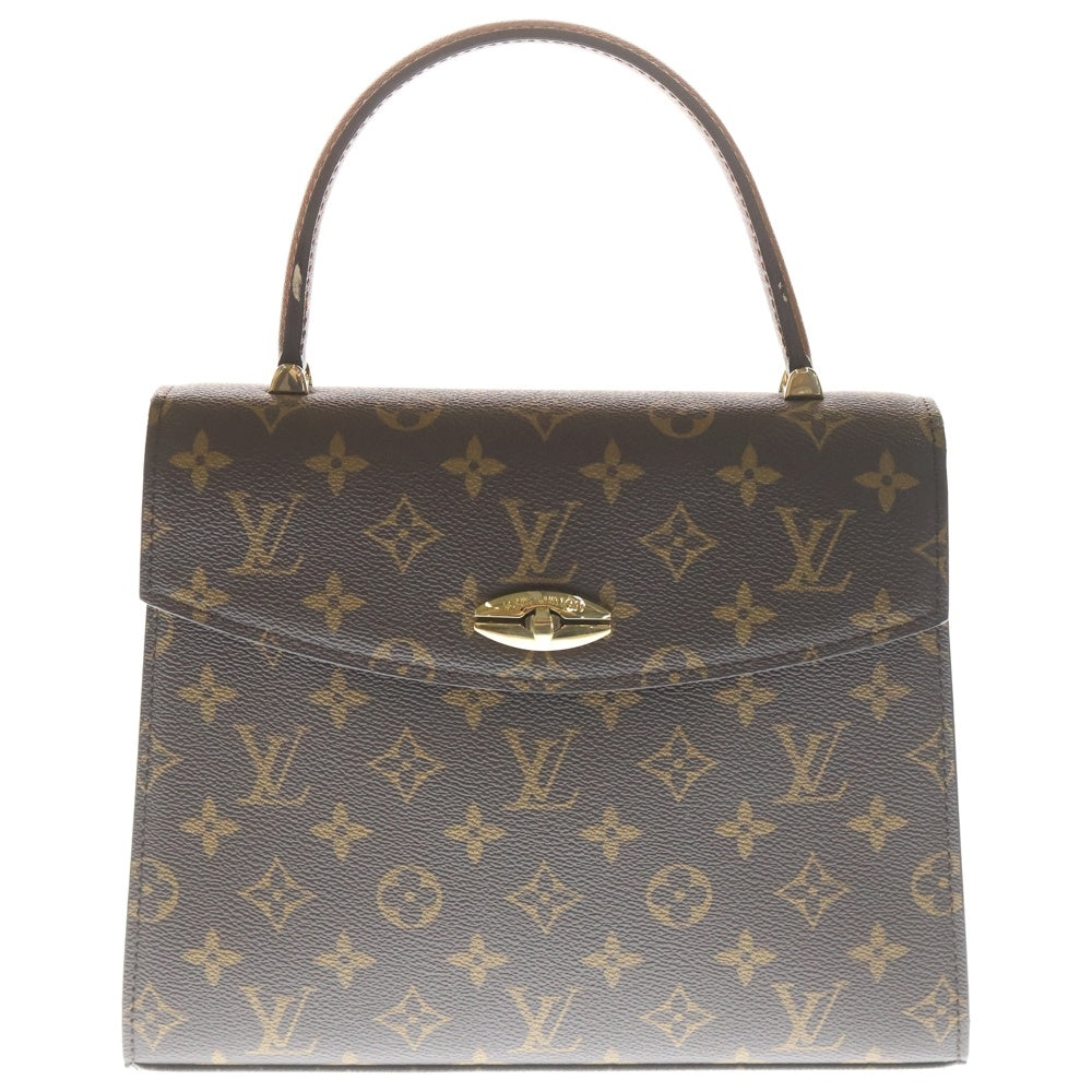 LOUIS VUITTON(ルイヴィトン) モノグラム マルゼルブ ハンドバッグ ブラウン レザー×PVC M51379 ゴールド金具 レディース