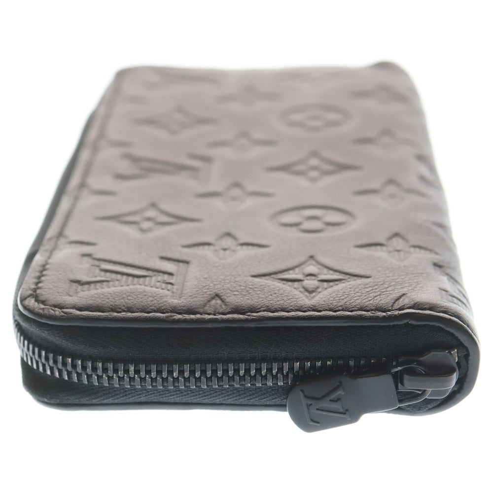 LOUIS VUITTON(ルイヴィトン) モノグラム・シャドウ ジッピーウォレット・ホリゾンタル ノワール 長財布 M80333 ICタイプ