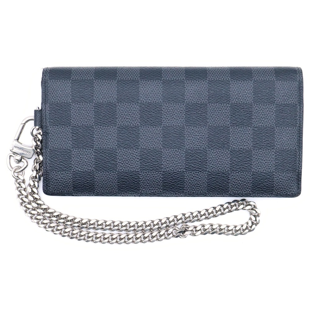 LOUIS VUITTON(ルイヴィトン) ダミエグラフィット ポルトフォイユ アコルディオン ロングウォレット 長財布 ブラック PVC レザー N60023 シルバー金具 レディース