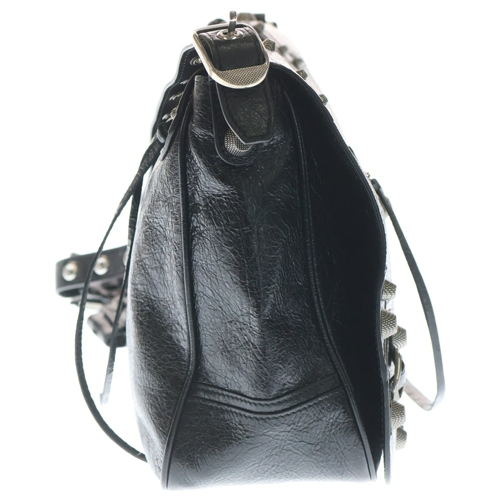 BALENCIAGA(バレンシアガ) ルカゴール ショルダーバッグ ブラック ラムスキン シルバー金具 719093 レディース