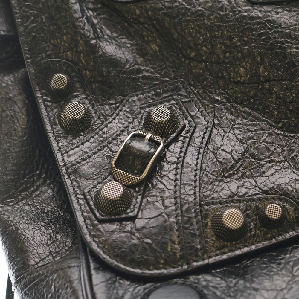 BALENCIAGA(バレンシアガ) ルカゴール ショルダーバッグ ブラック ラムスキン シルバー金具 719093 レディース