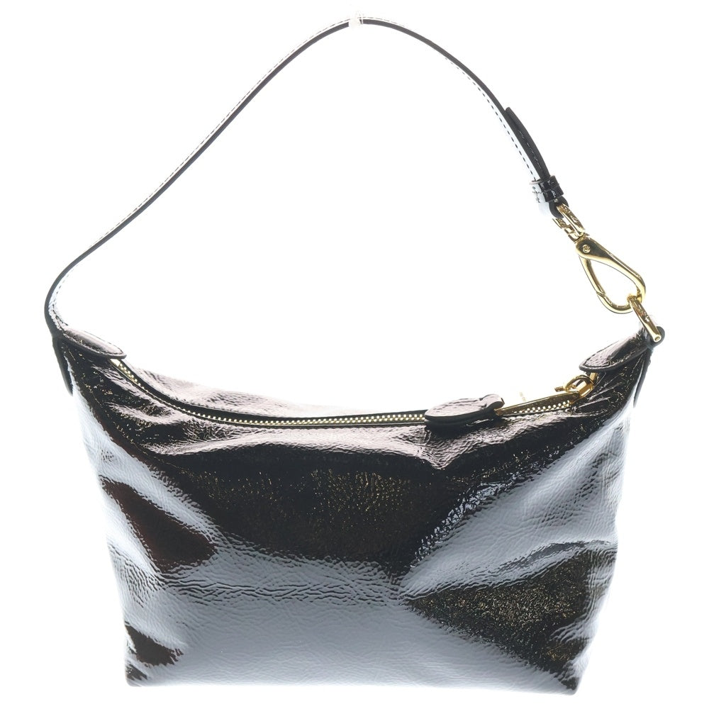 miumiu(ミュウミュウ) ミニハンドバッグ ポーチ ケース ブラック レザー ゴールド金具 レディース