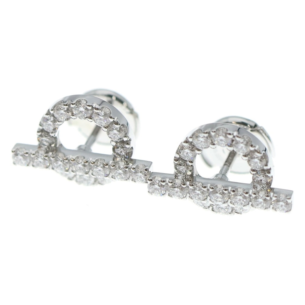 HERMES(エルメス) フィネス ピアス ダイヤモンド Au750 K18 WG