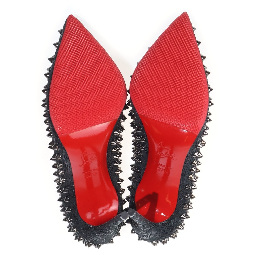 CHRISTIAN LOUBOUTIN(クリスチャンルブタン) スパイクスタッズパンプス シューズ ブラック レディース