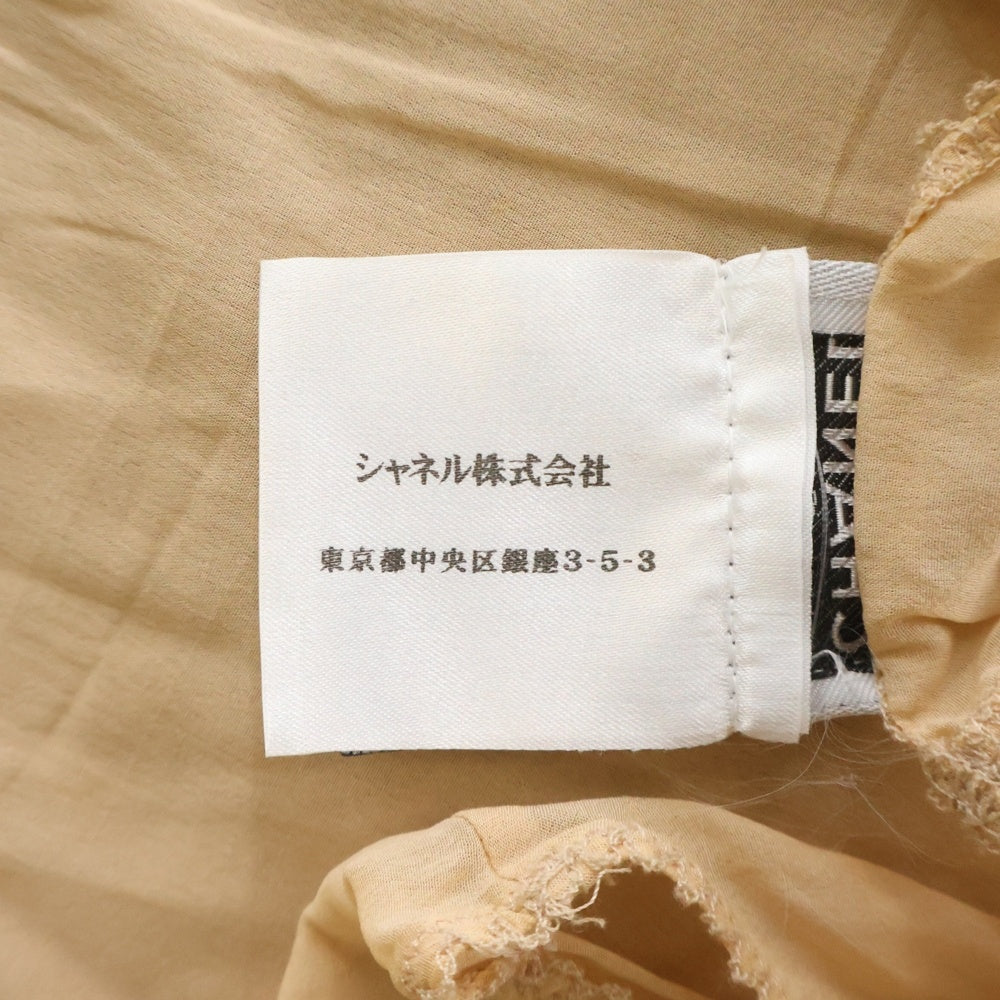 CHANEL(シャネル) シルク トップ ノースリーブ ベージュ P37106 V19739 レディース