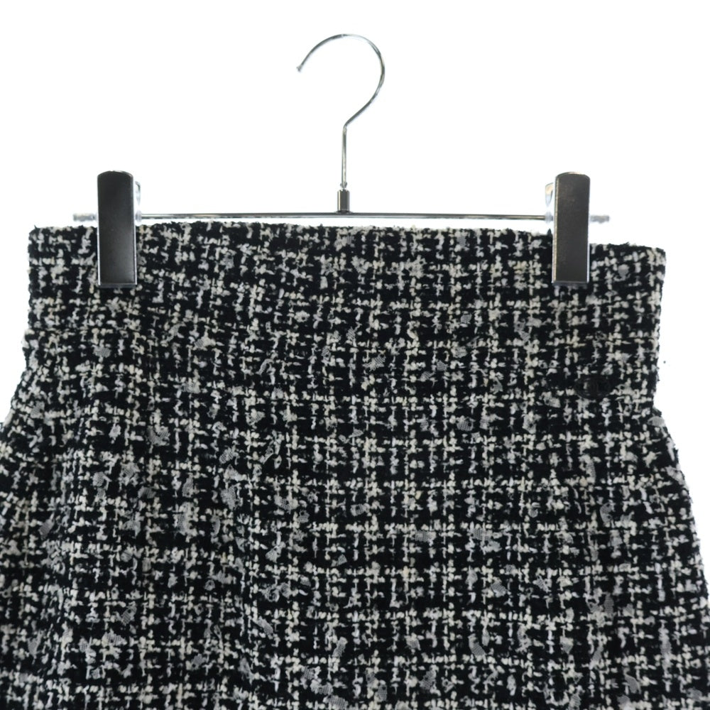 CHANEL(シャネル) 09P スプリングコレクション ツイード ミディアムスカート ブラック レディース P35515V25612