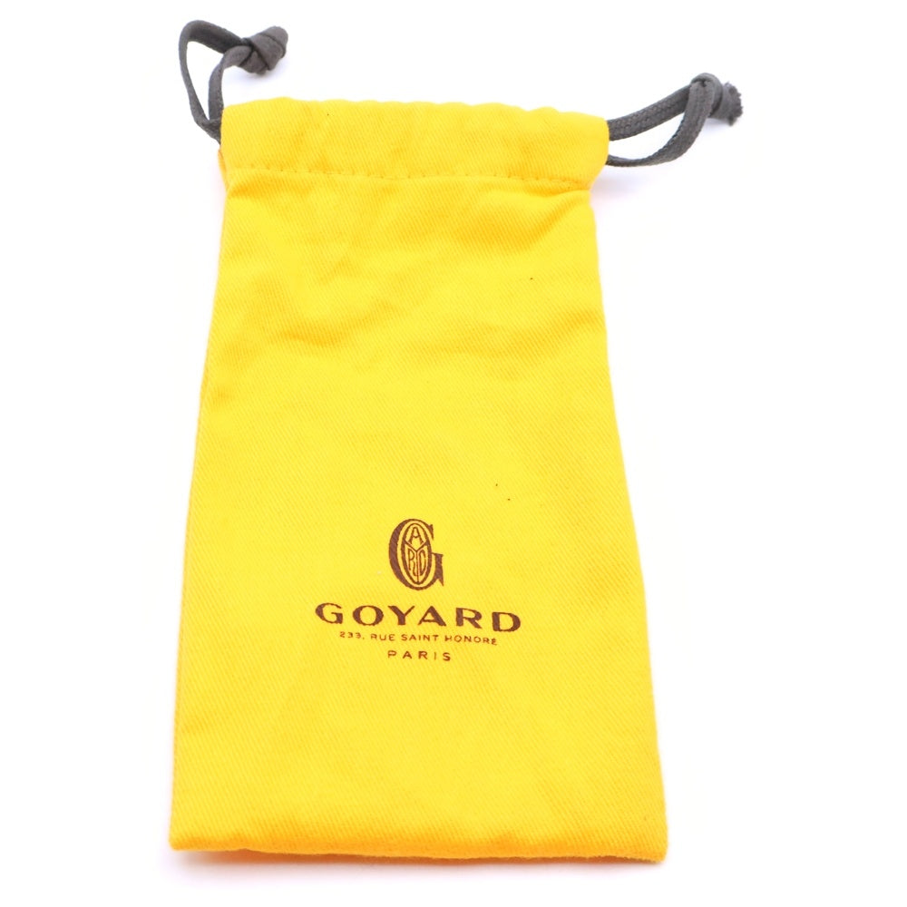 GOYARD(ゴヤール) プリュメ ショルダーバッグ ミニバッグ ショルダーポシェット イエロー レザー×PVC シルバー金具 レディース
