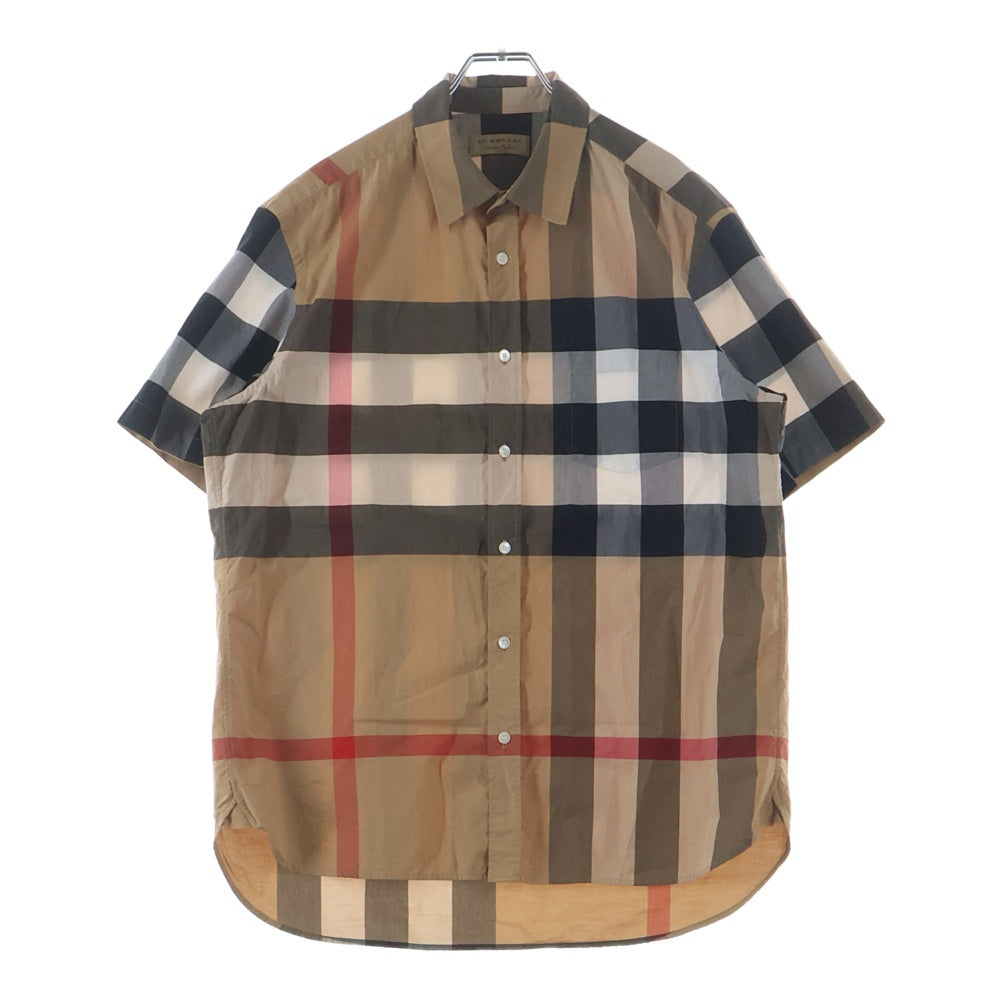 BURBERRY(バーバリー) ノバチェック総柄 半袖シャツ ベージュ 8007177