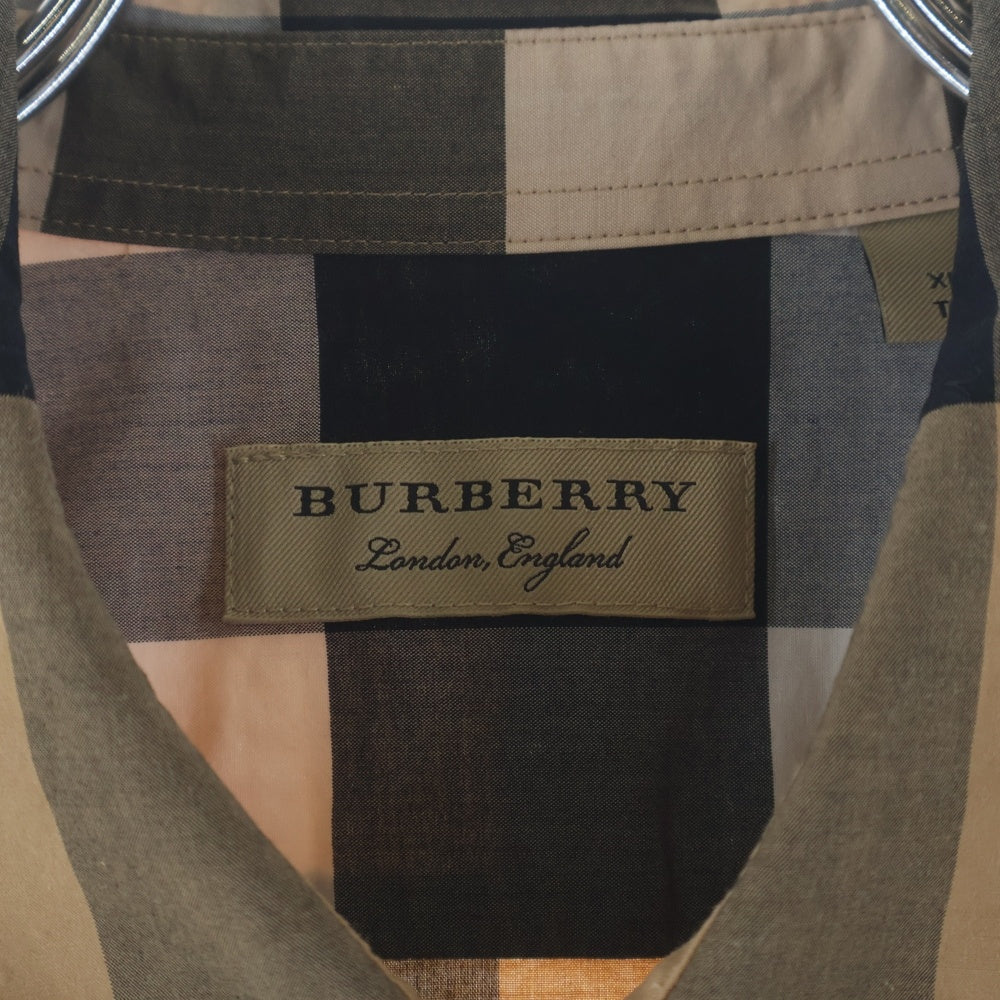 BURBERRY(バーバリー) ノバチェック総柄 半袖シャツ ベージュ 8007177