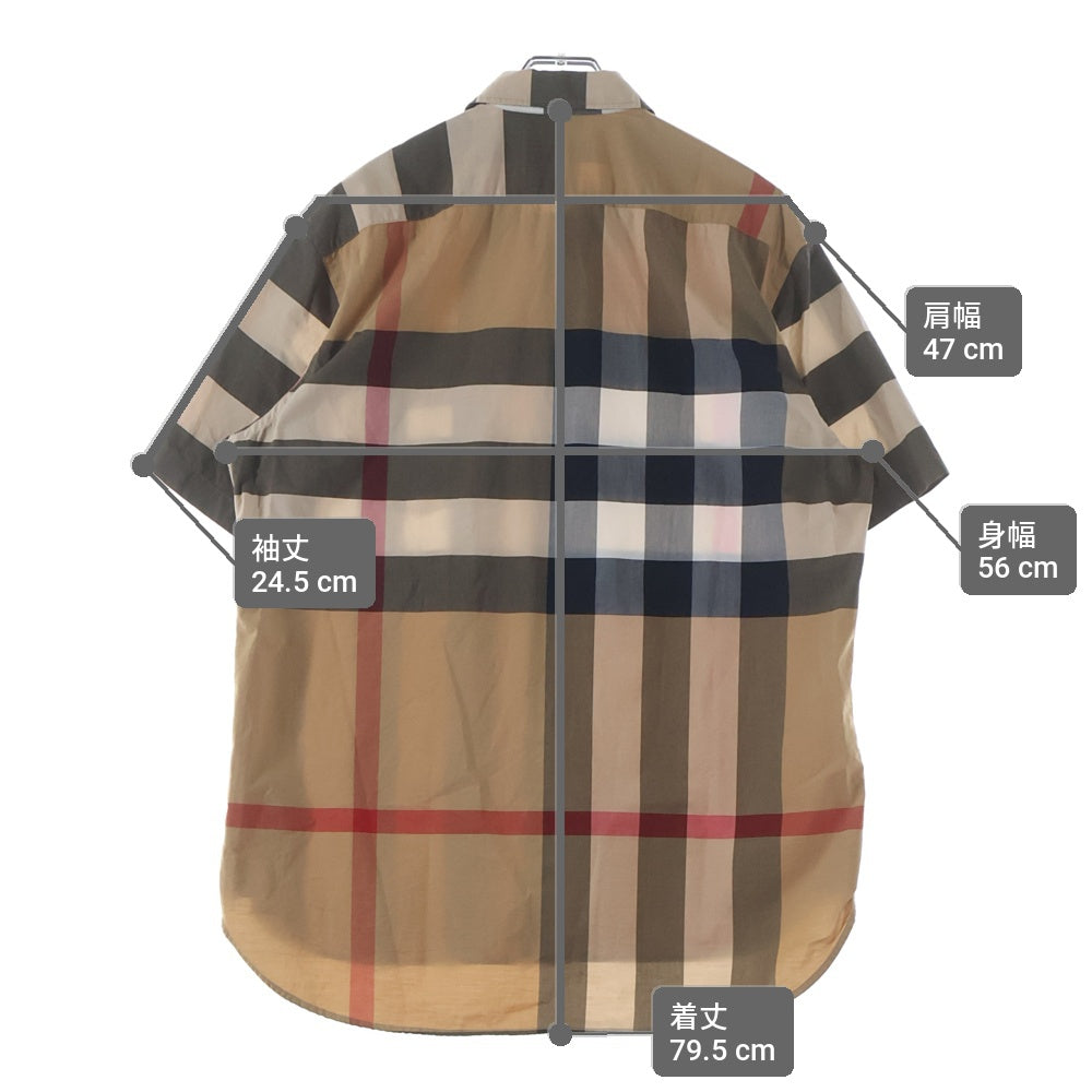 BURBERRY(バーバリー) ノバチェック総柄 半袖シャツ ベージュ 8007177