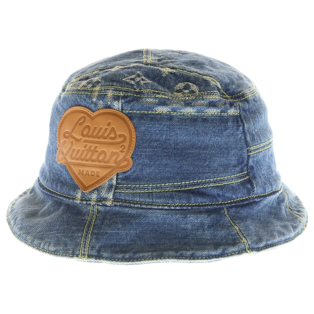 LOUIS VUITTON(ルイヴィトン) ×NIGO ニゴー ポネ・デニム バケットハット 帽子 インディゴ MP3242 レディース