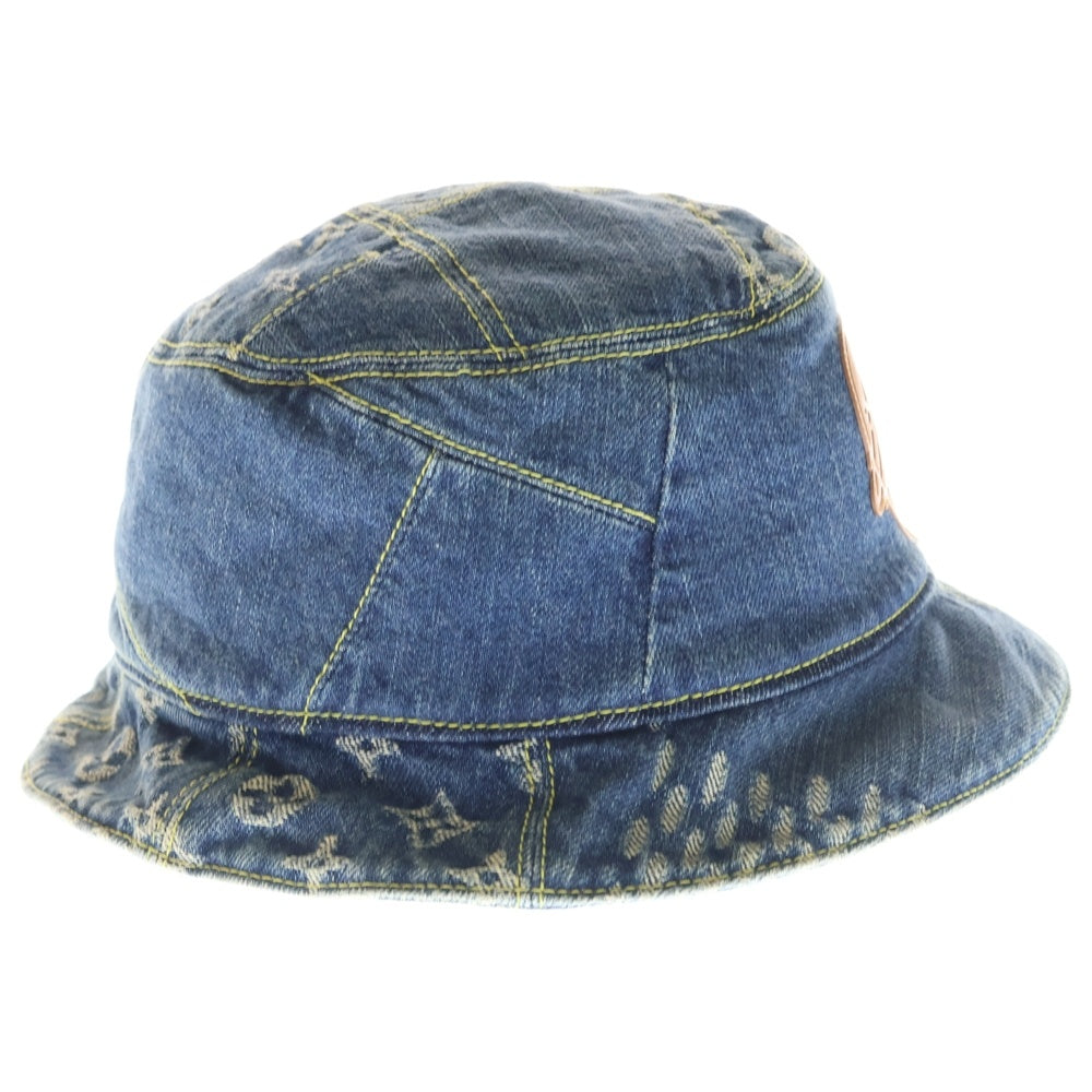 LOUIS VUITTON(ルイヴィトン) ×NIGO ニゴー ポネ・デニム バケットハット 帽子 インディゴ MP3242 レディース