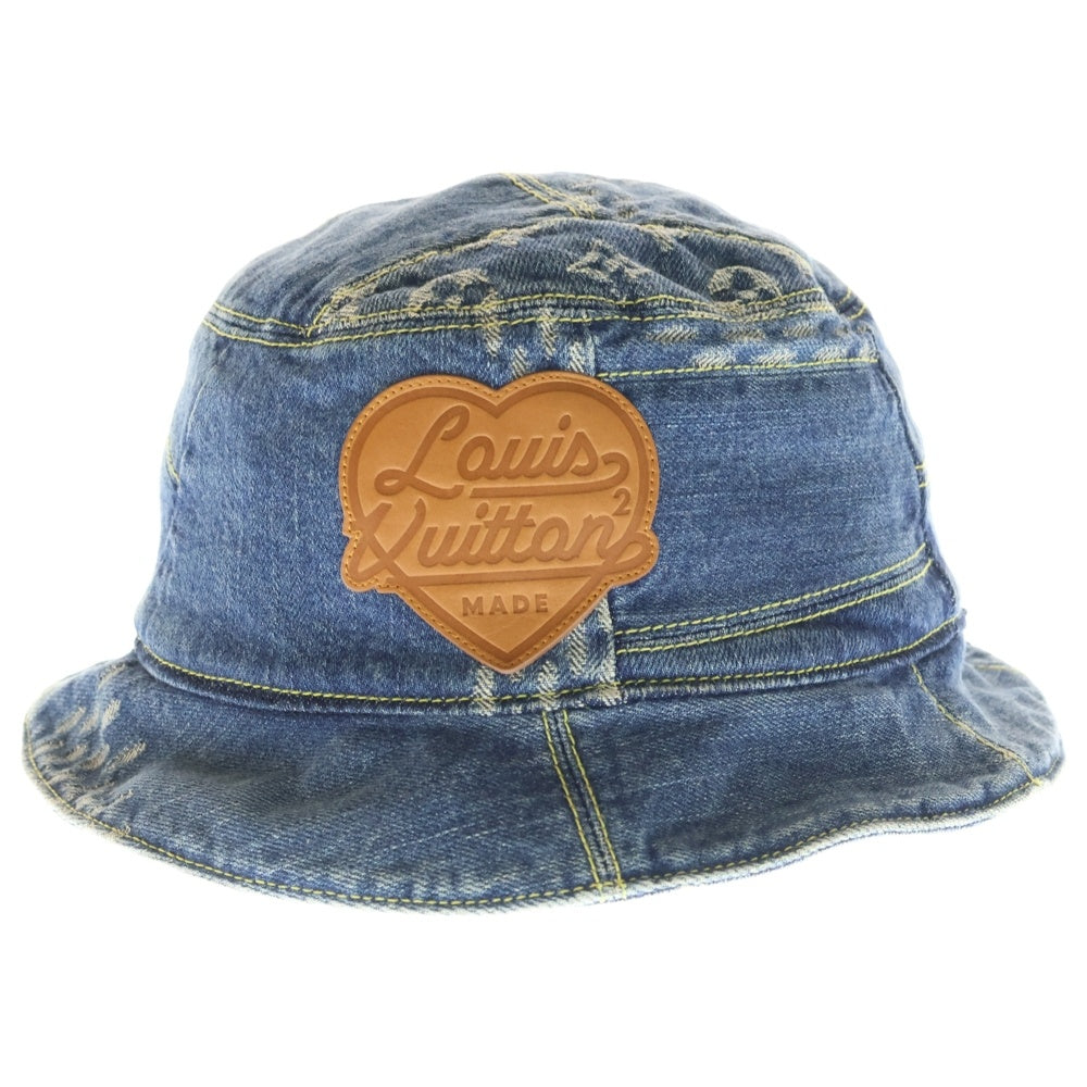 LOUIS VUITTON(ルイヴィトン) ×NIGO ニゴー ポネ・デニム バケットハット 帽子 インディゴ MP3242 レディース