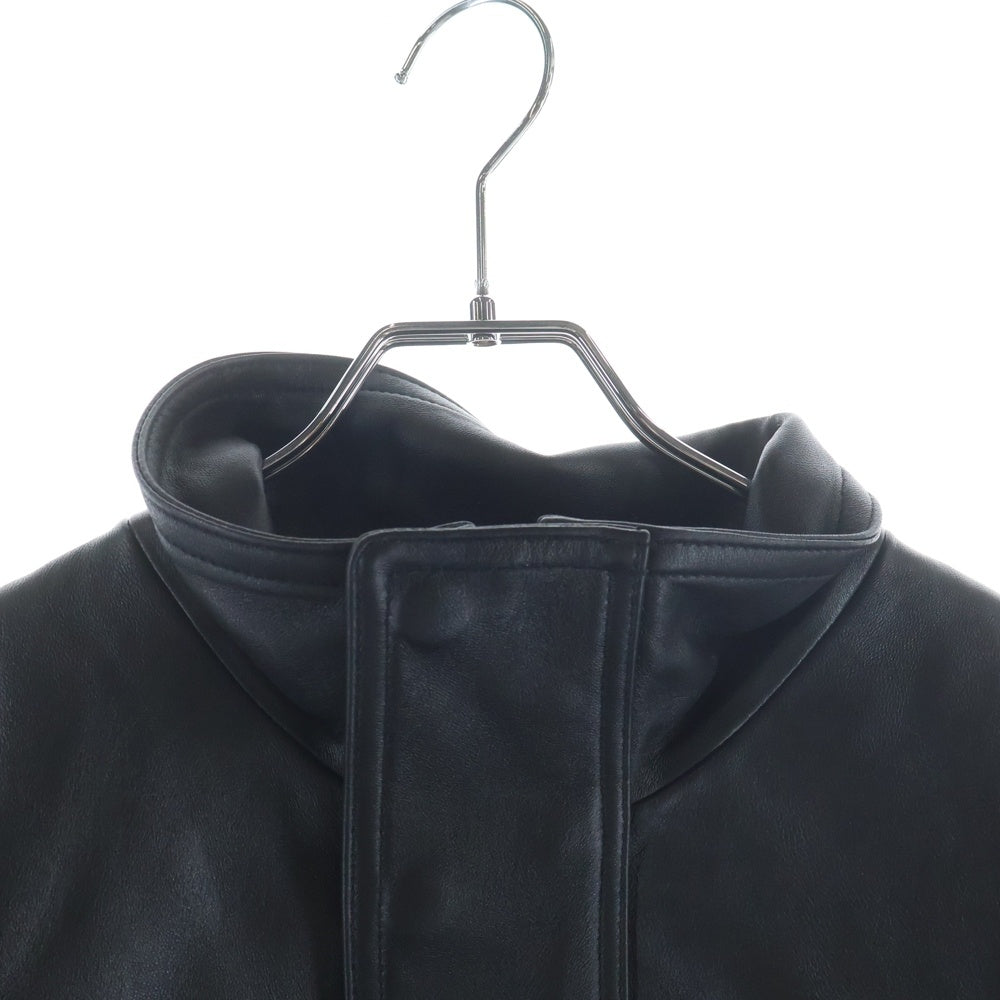 BALENCIAGA GOLF(バレンシアガゴルフ) Smooth Grainy Leather Blouson スムースレザーブルゾン ジャケット ブラック 850010 TSS02