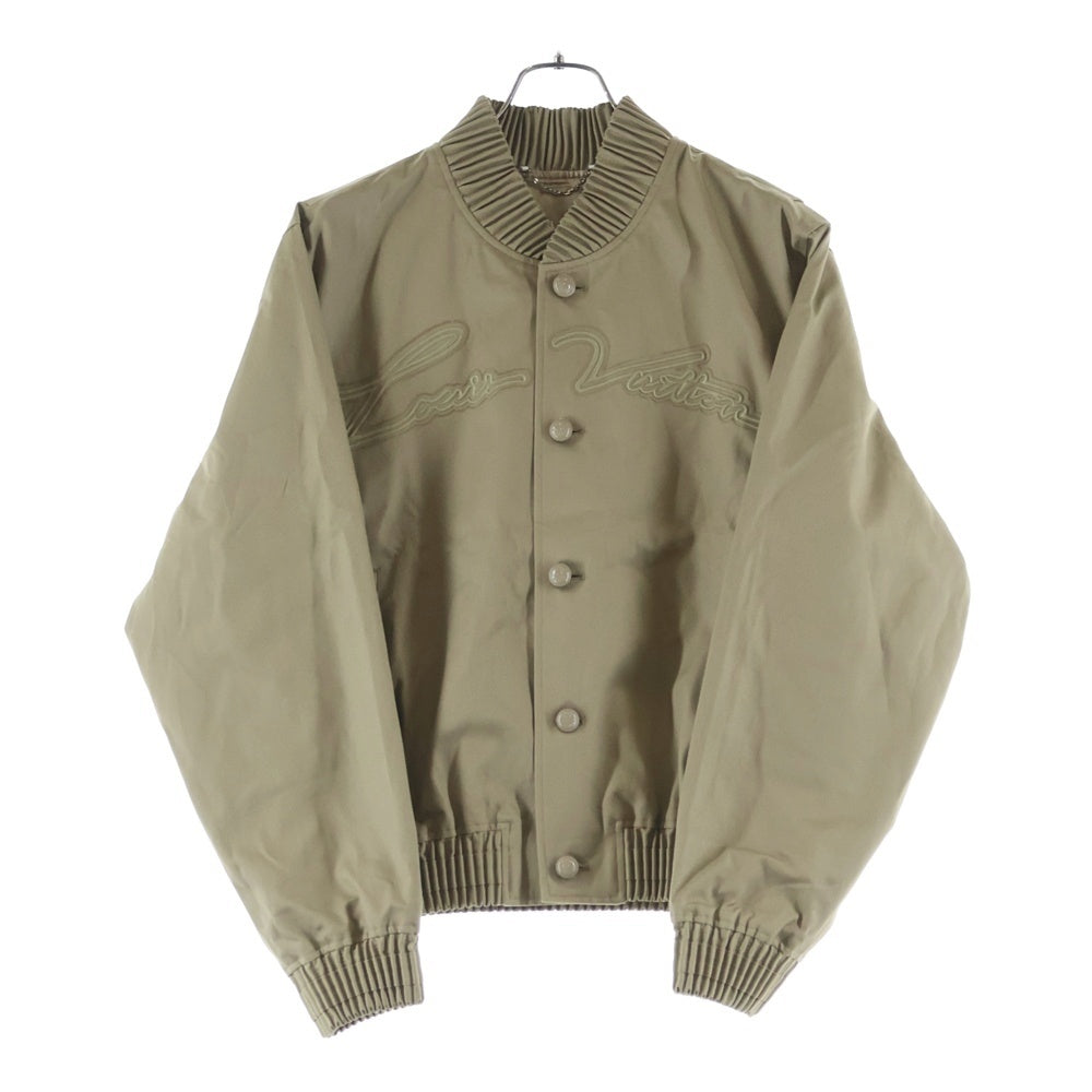LOUIS VUITTON(ルイヴィトン) 24AW エンブロイダリー シグネチャーボンバージャケット ブルゾン ベージュ RM242MQ RM6 HRB40E