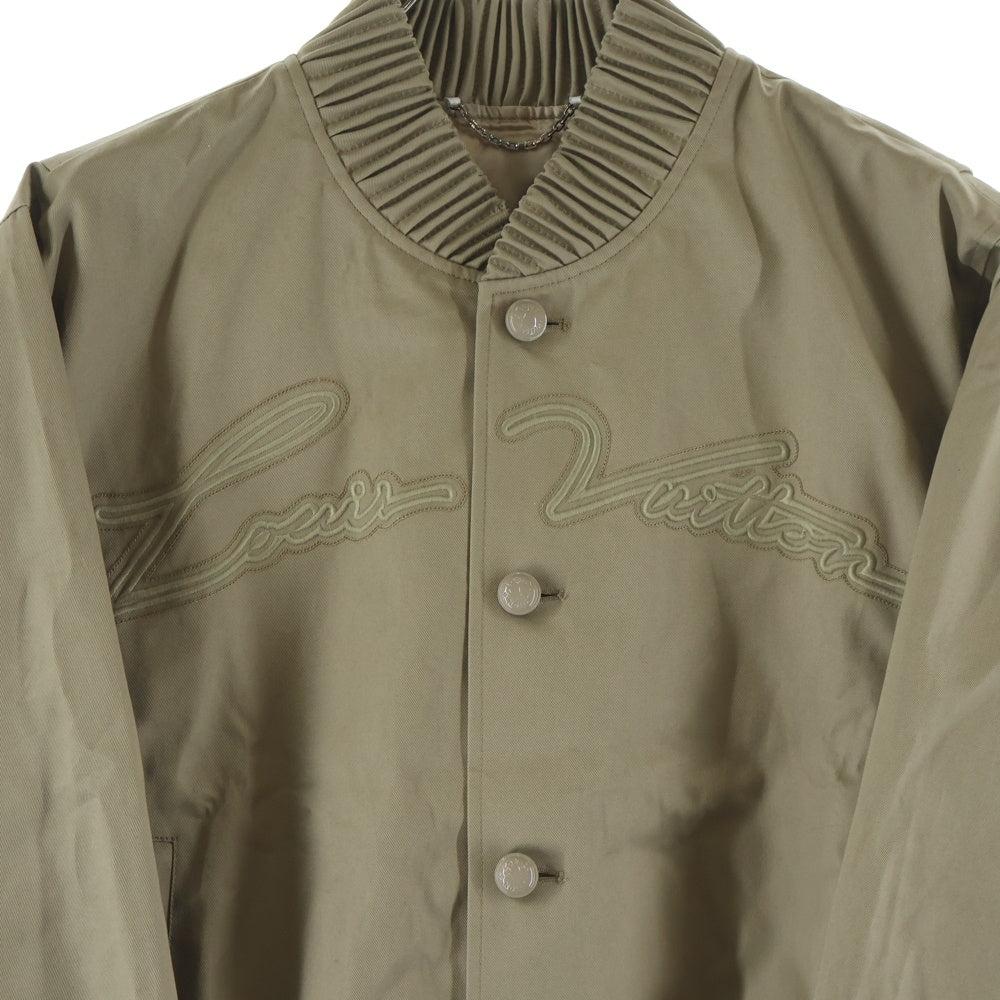 LOUIS VUITTON(ルイヴィトン) 24AW エンブロイダリー シグネチャーボンバージャケット ブルゾン ベージュ RM242MQ RM6 HRB40E