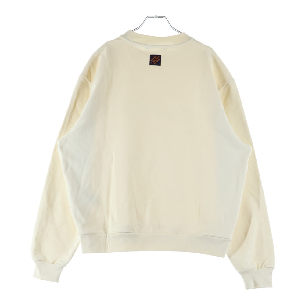 LOUIS VUITTON(ルイヴィトン) エンブロイダードコットンブレンドボンバー クルーネックスウェットトレーナー アイボリー L RM242MQ