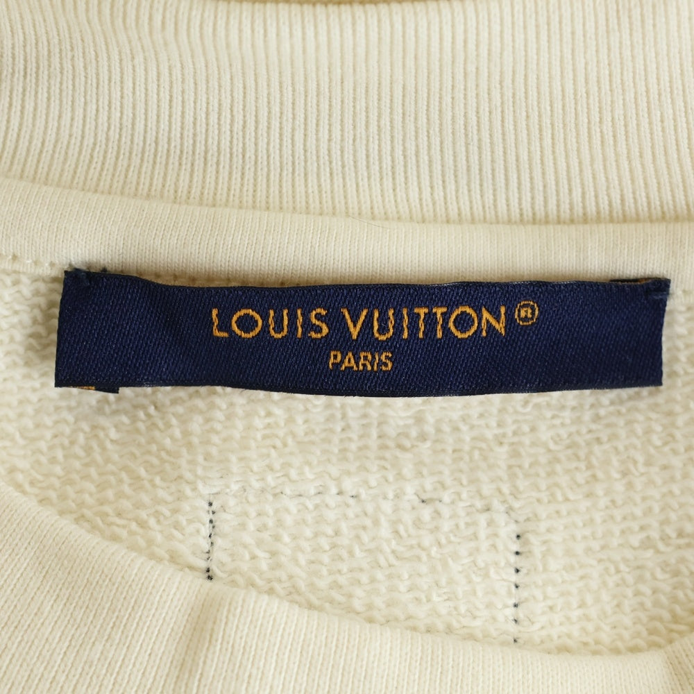 LOUIS VUITTON(ルイヴィトン) エンブロイダードコットンブレンドボンバー クルーネックスウェットトレーナー アイボリー L RM242MQ