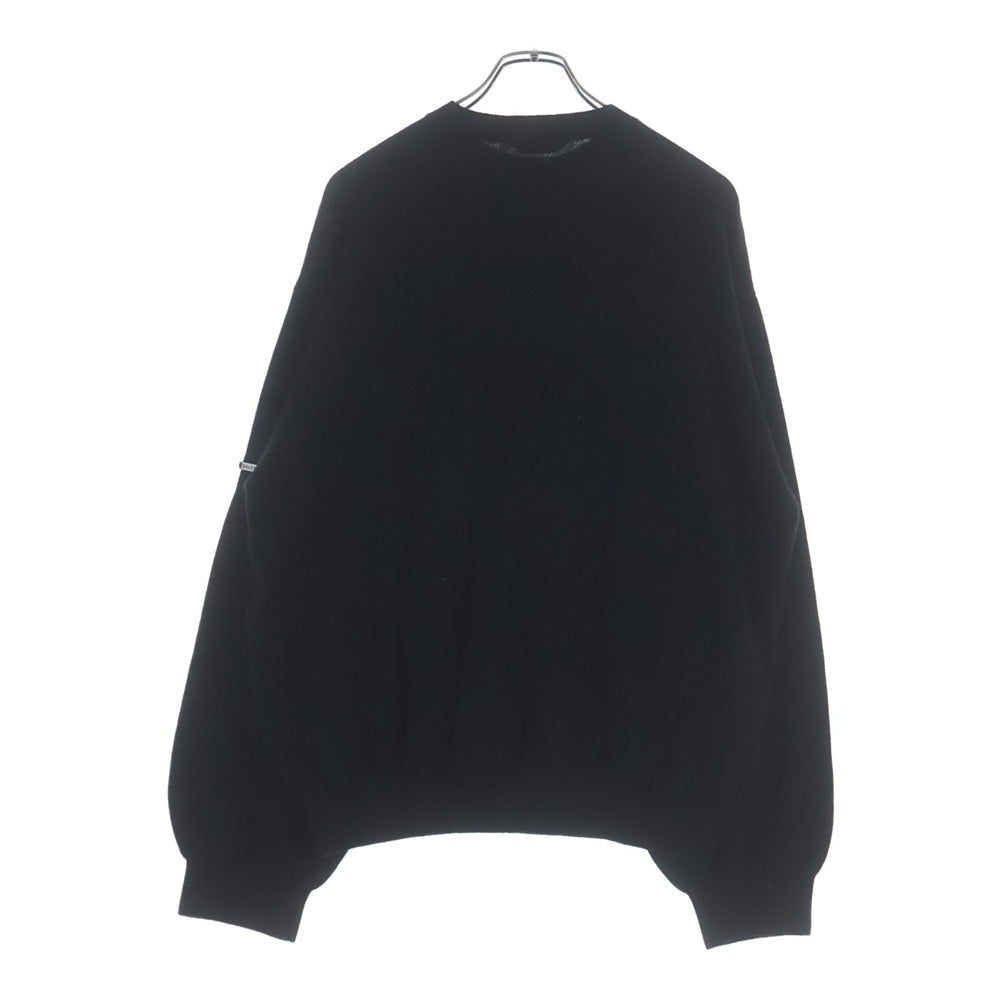 BALENCIAGA(バレンシアガ) ダブルフェイスウール ニットセーター ブラック