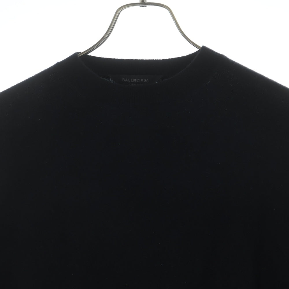 BALENCIAGA(バレンシアガ) ダブルフェイスウール ニットセーター ブラック
