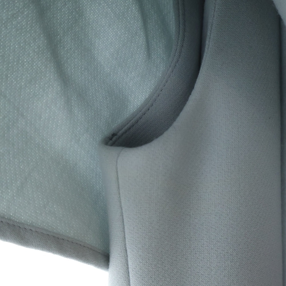 YOKO CHAN(ヨーコ チャン) パール装飾 ペタルスリーブ 半袖 ワンピース グレー レディース