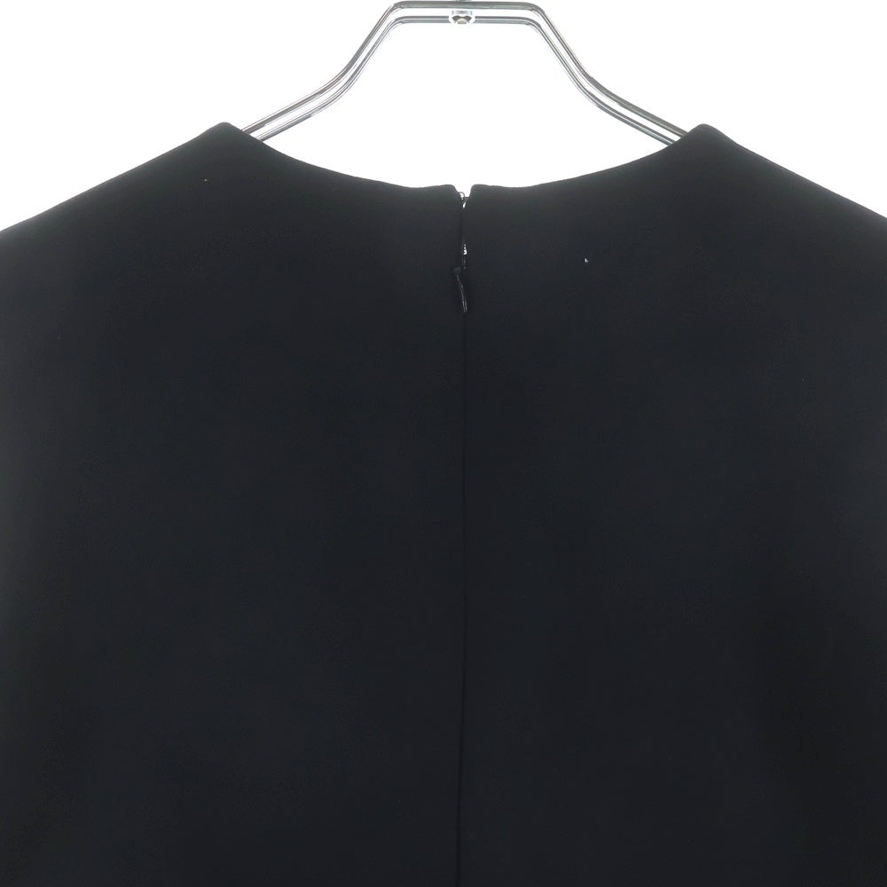 YOKO CHAN(ヨーコ チャン) パール装飾 ノースリーブ ミディアムワンピース ドレス ブラック レディース