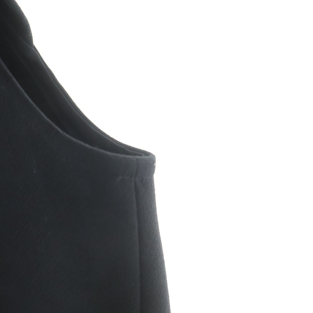 YOKO CHAN(ヨーコ チャン) バックパール装飾 ノースリーブ ミディアムワンピース ブラック レディース