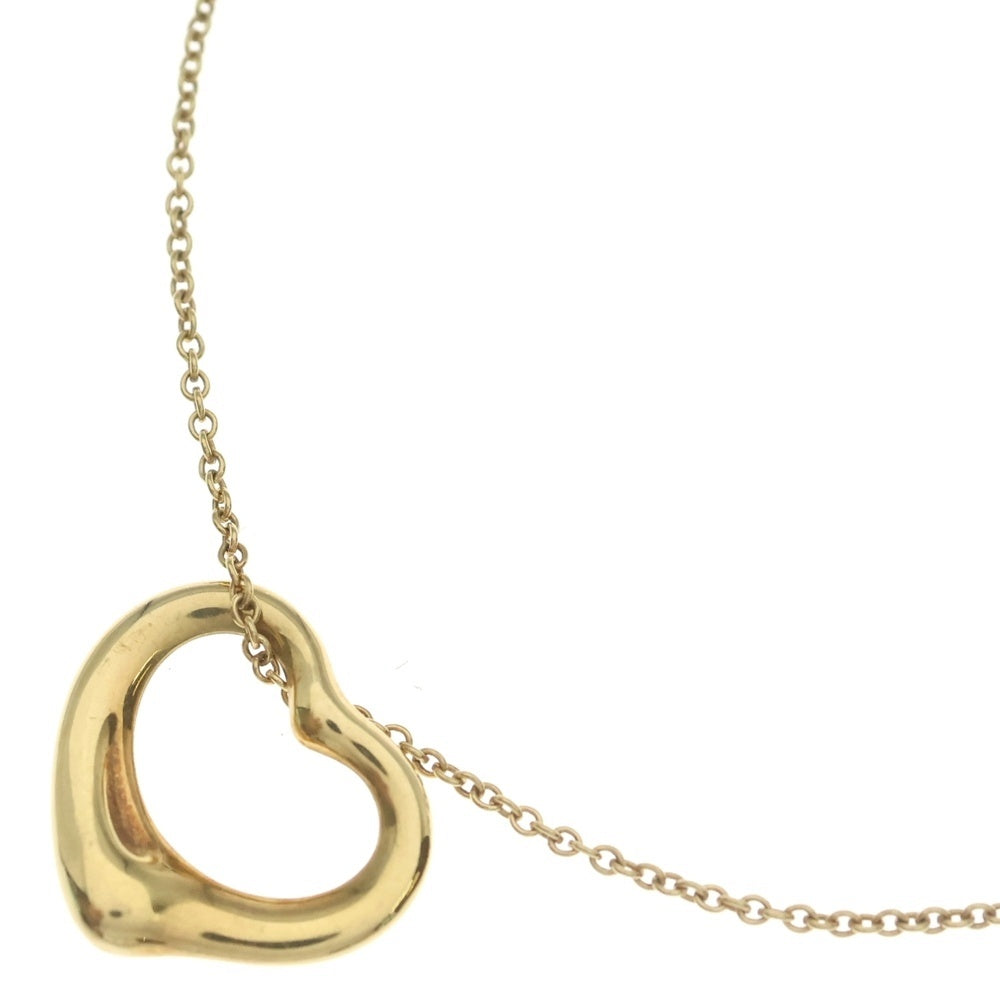 TIFFANY & Co.(ティファニー) オープンハート ネックレス ペンダント チェーン 750YG 4.0g レディース
