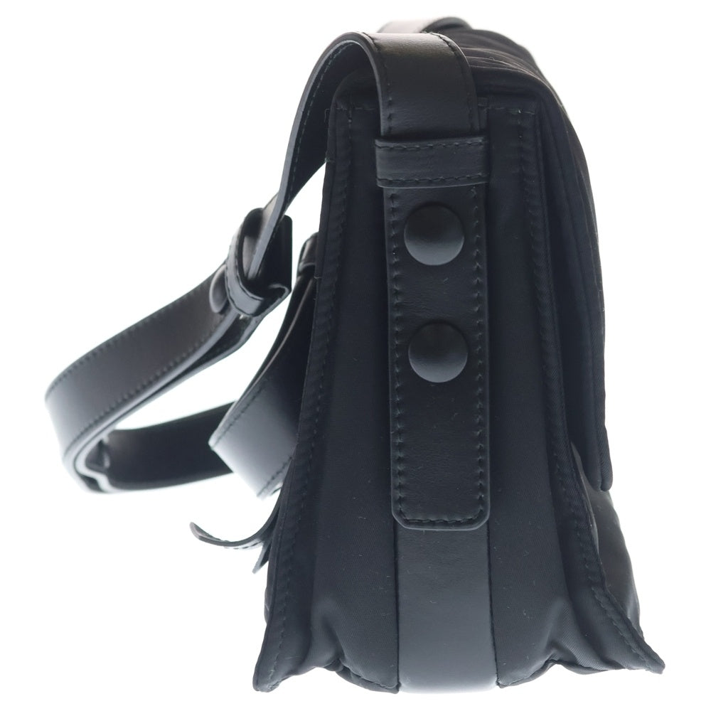 PRADA(プラダ) スモールパデッド Re-Nylon ショルダーバッグ ブラック レザー×ナイロン 1BD313 ブラック金具 レディース