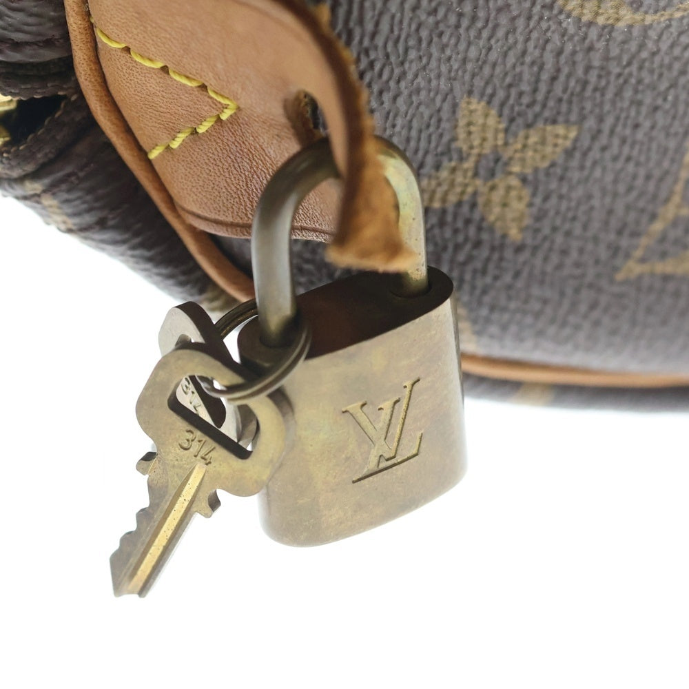 LOUIS VUITTON(ルイヴィトン) モノグラム スピーディ35 ハンドバッグ ボストンバッグ ブラウン レザー×PVC M41524 ゴールド金具 レディース