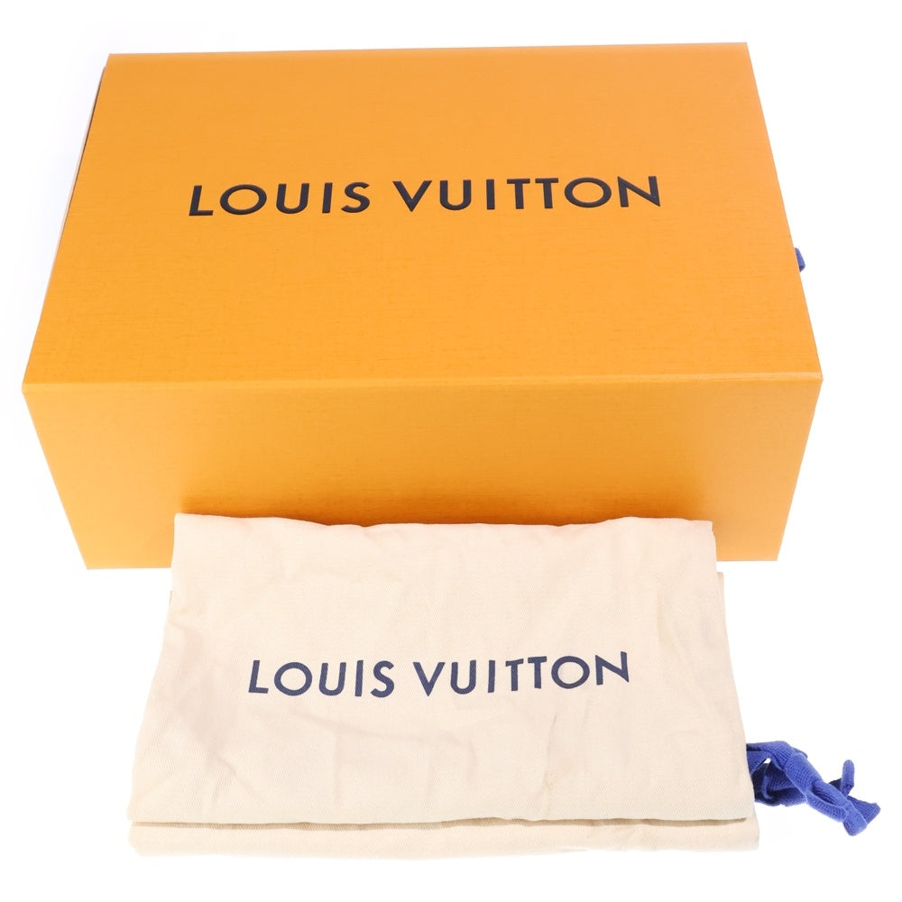 LOUIS VUITTON(ルイヴィトン) LVロゴ ラインストーン ローファー シューズ ブラック 6 1/2