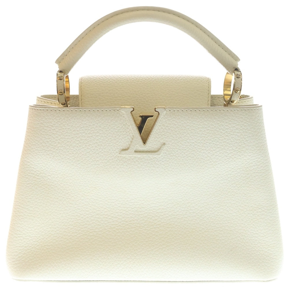 LOUIS VUITTON(ルイヴィトン) カプシーヌBB トリヨンレザー 2WAYバッグ ショルダーバッグ ハンドバッグ ホワイト レザー M55832 ゴールド金具 レディース