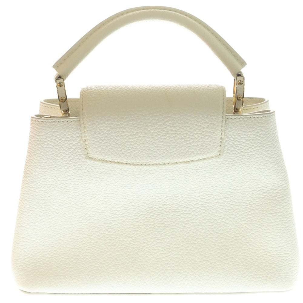 LOUIS VUITTON(ルイヴィトン) カプシーヌBB トリヨンレザー 2WAYバッグ ショルダーバッグ ハンドバッグ ホワイト レザー M55832 ゴールド金具 レディース