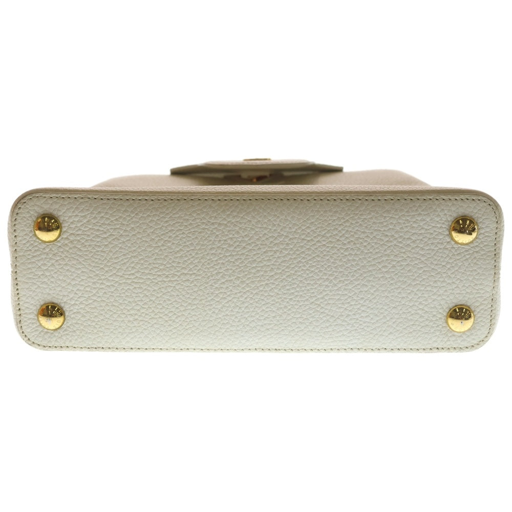 LOUIS VUITTON(ルイヴィトン) カプシーヌBB トリヨンレザー 2WAYバッグ ショルダーバッグ ハンドバッグ ホワイト レザー M55832 ゴールド金具 レディース