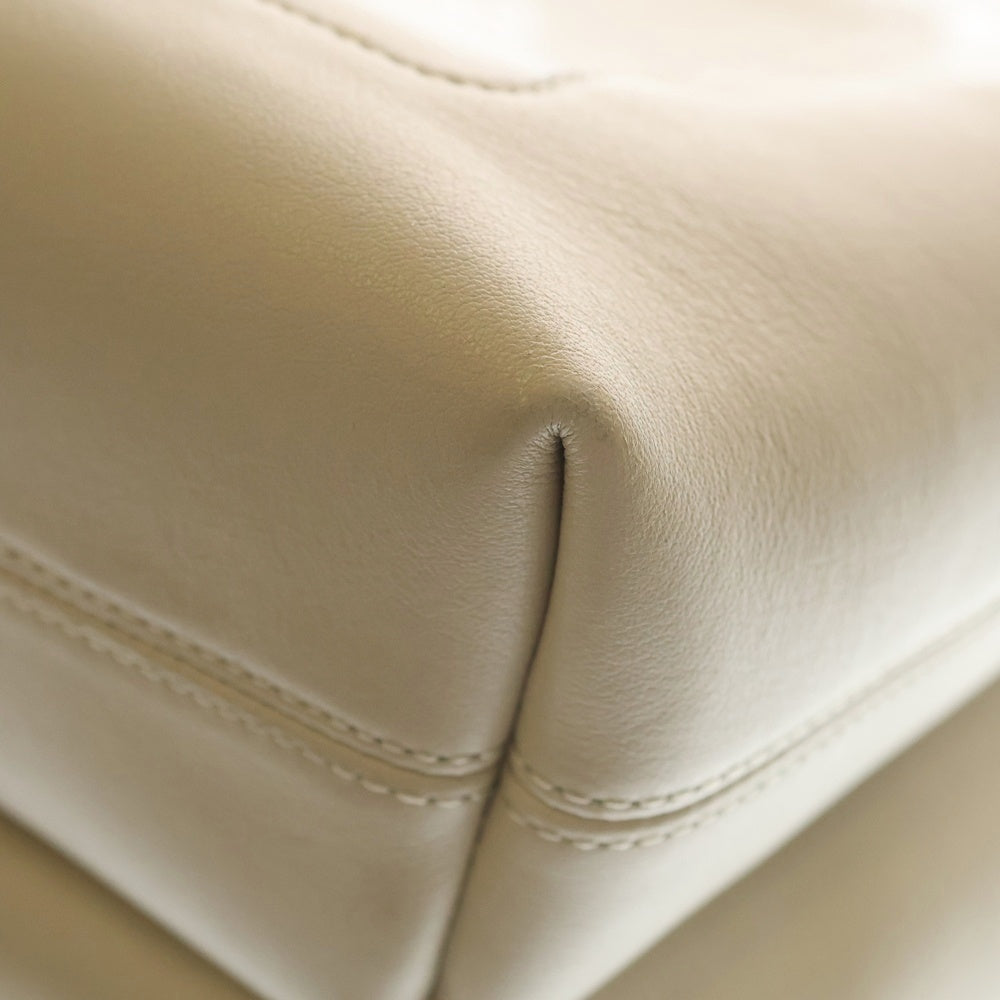 Mulberry(マルベリー) イズリントン レザー 2WAY ハンド ショルダーバッグ ゴールド金具 アイボリー レディース
