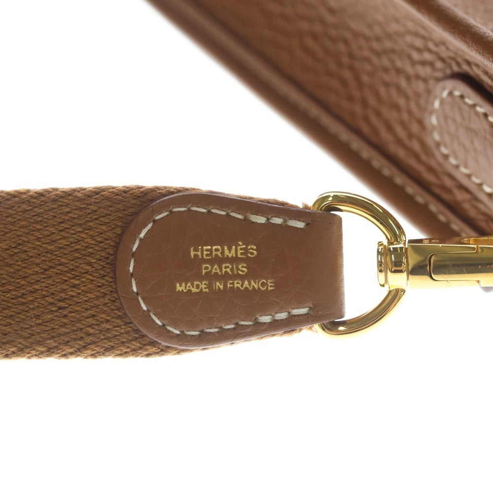 HERMES(エルメス) エヴリンTPM ゴールド トリヨンクレマンス ショルダーバッグ ミニバッグ ブラウン レザー ゴールド金具 レディース