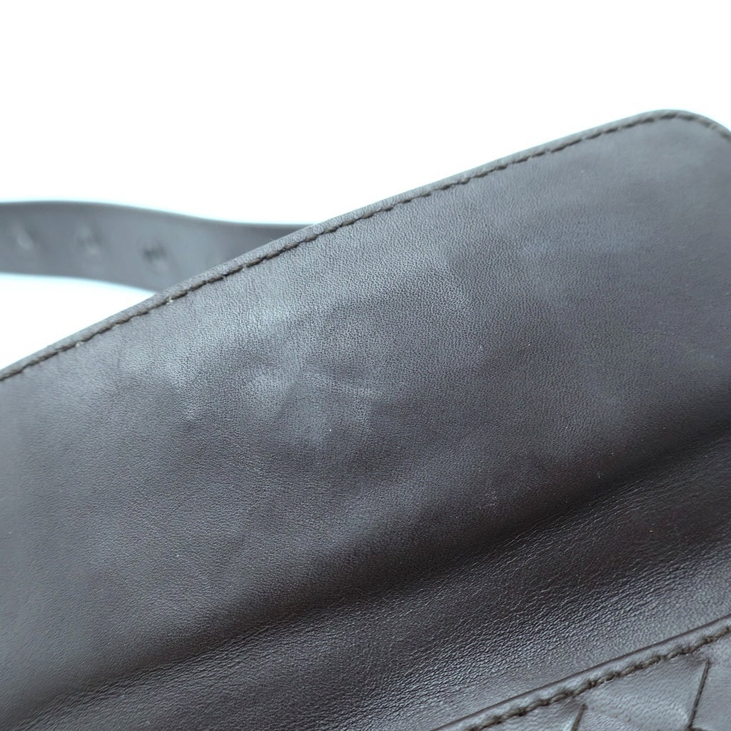 BOTTEGA VENETA(ボッテガヴェネタ) イントレチャート ショルダーバッグ ミニバッグ ブラウン レザー