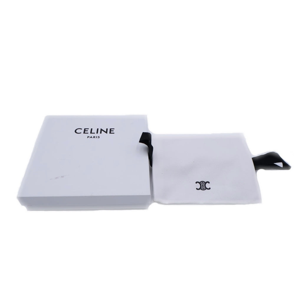 CELINE(セリーヌ) トリンオフスタンプ コインパス コインケース バッグチャーム 小物入れ ポーチ ブラウン レザー ゴールド金具 レディース