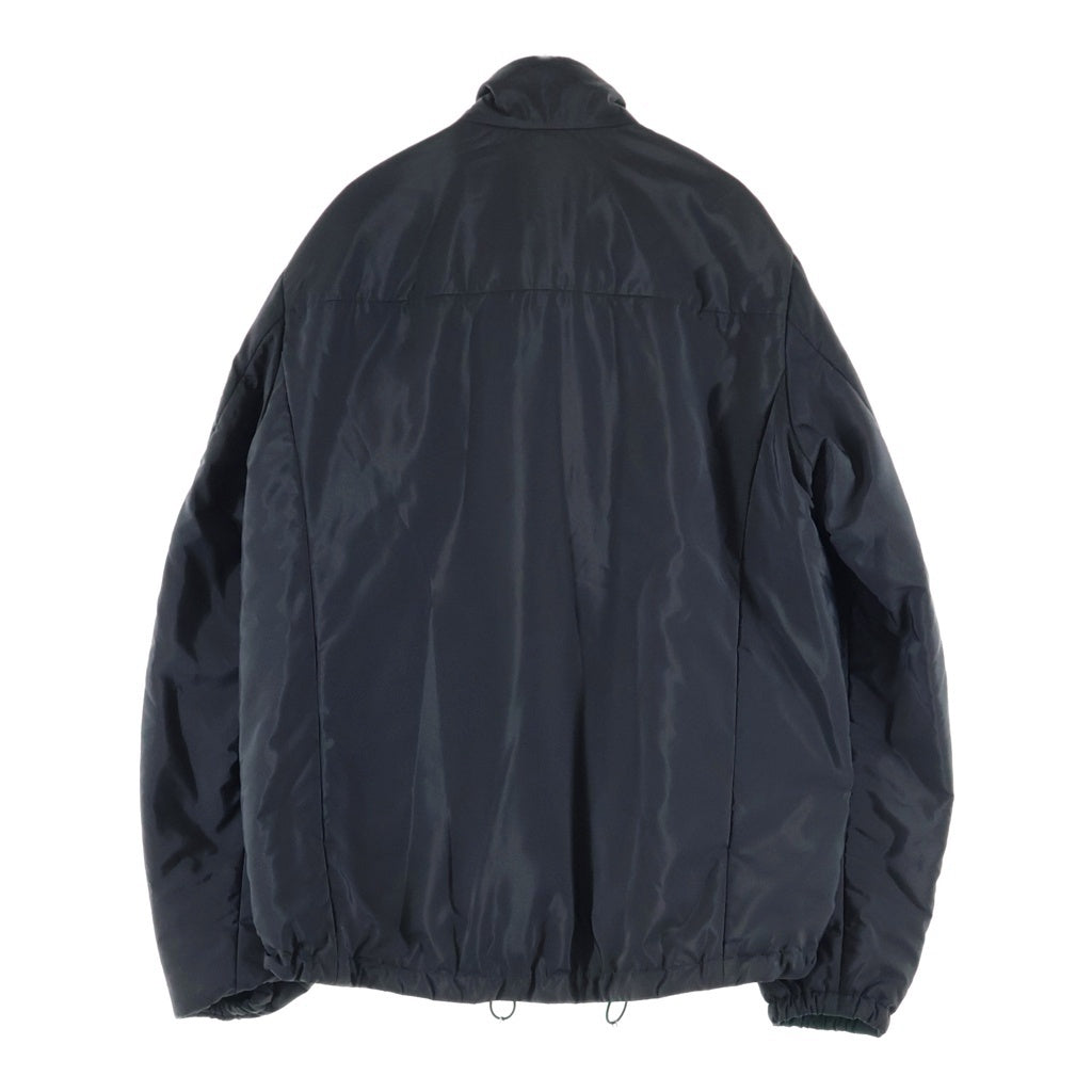PRADA(プラダ) Re-Nylon リナイロン トライアングルロゴプレート リバーシブル ジップアップ 中綿 ジャケット ブラックグリーン SGB223