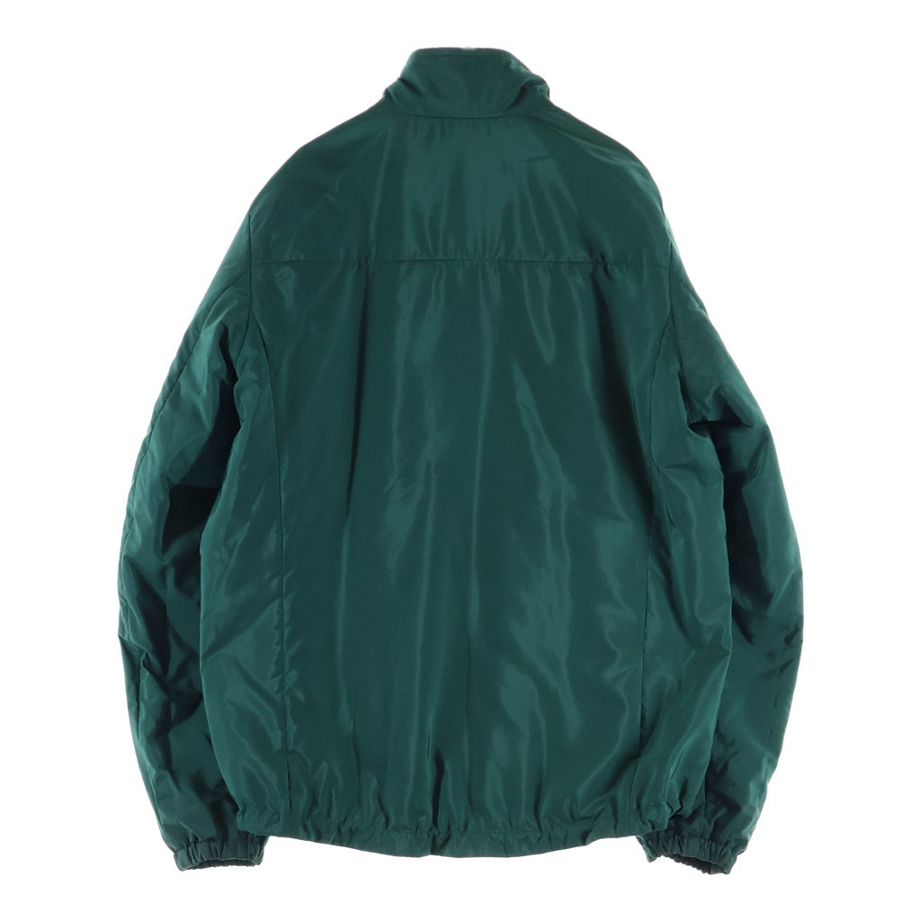 PRADA(プラダ) Re-Nylon リナイロン トライアングルロゴプレート リバーシブル ジップアップ 中綿 ジャケット ブラックグリーン SGB223