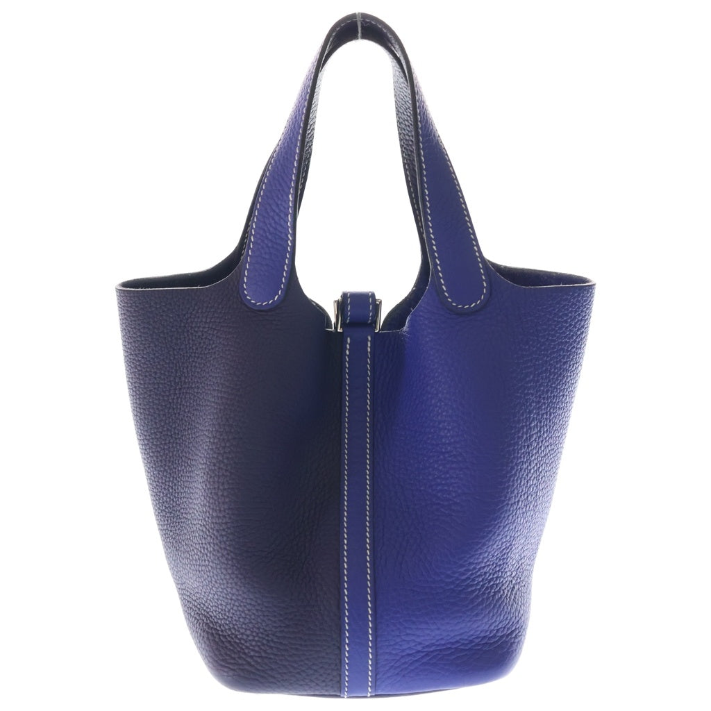 HERMES(エルメス) ピコタン カザックPM ブルー系×ネイビー系 トリヨン シルバー金具 Z刻印 レディース