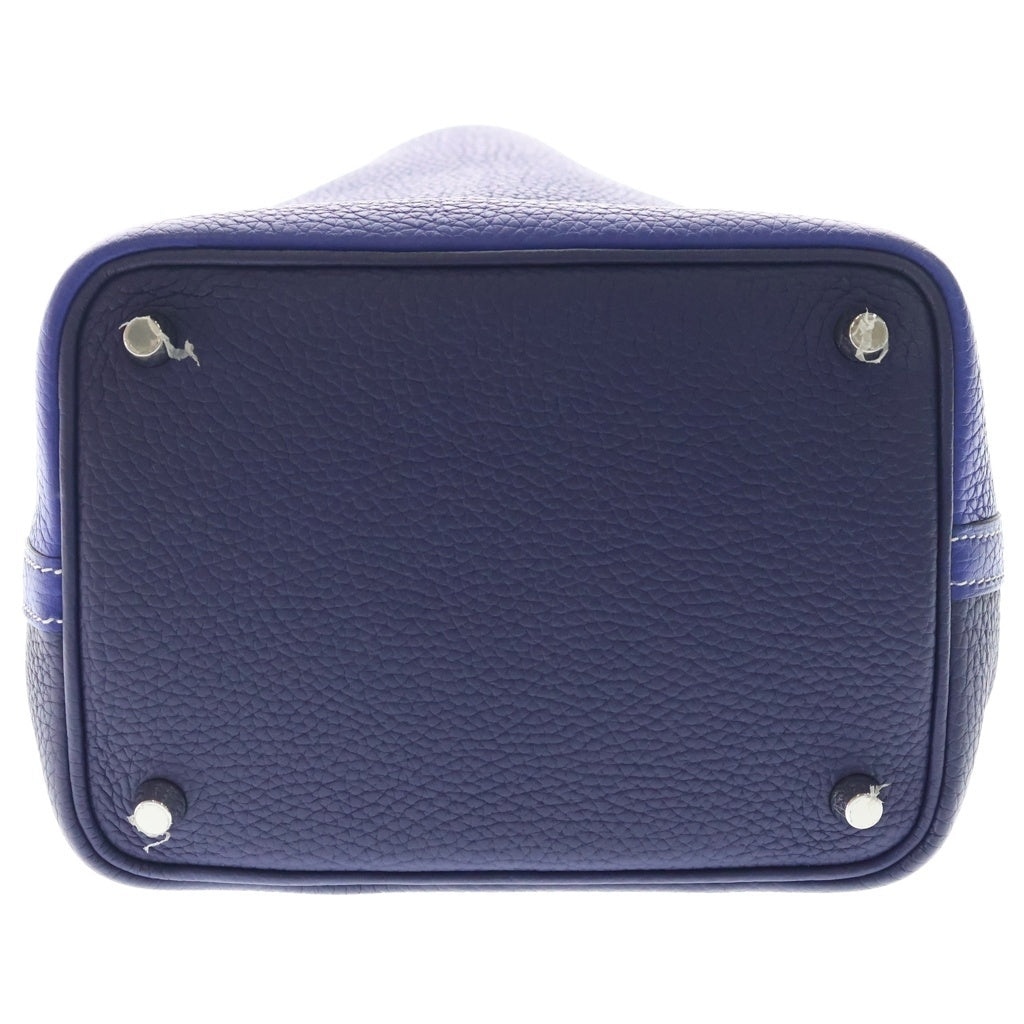 HERMES(エルメス) ピコタン カザックPM ブルー系×ネイビー系 トリヨン シルバー金具 Z刻印 レディース