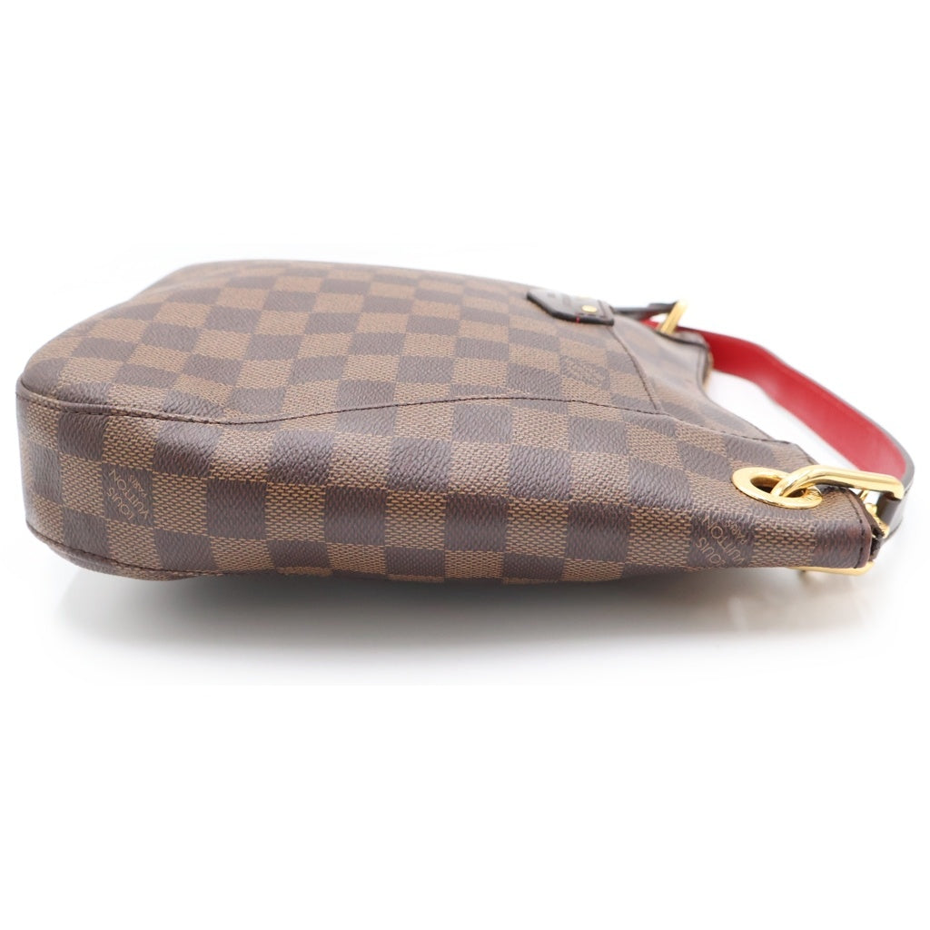 LOUIS VUITTON(ルイヴィトン) ダミエ サウスバンク ショルダーバッグ ブラウン レザー×PVC N42230 ゴールド金具 レディース