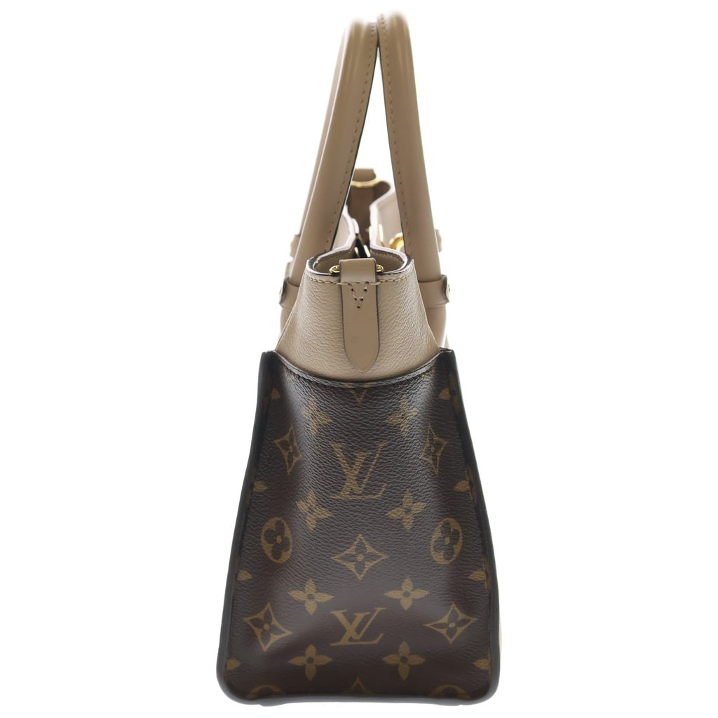 LOUIS VUITTON(ルイヴィトン) オンマイサイド PM モノグラム PVC レザー 2WAY ハンド ショルダーバッグ ゴールド金具 ベージュ/ブラウン M57729 レディース