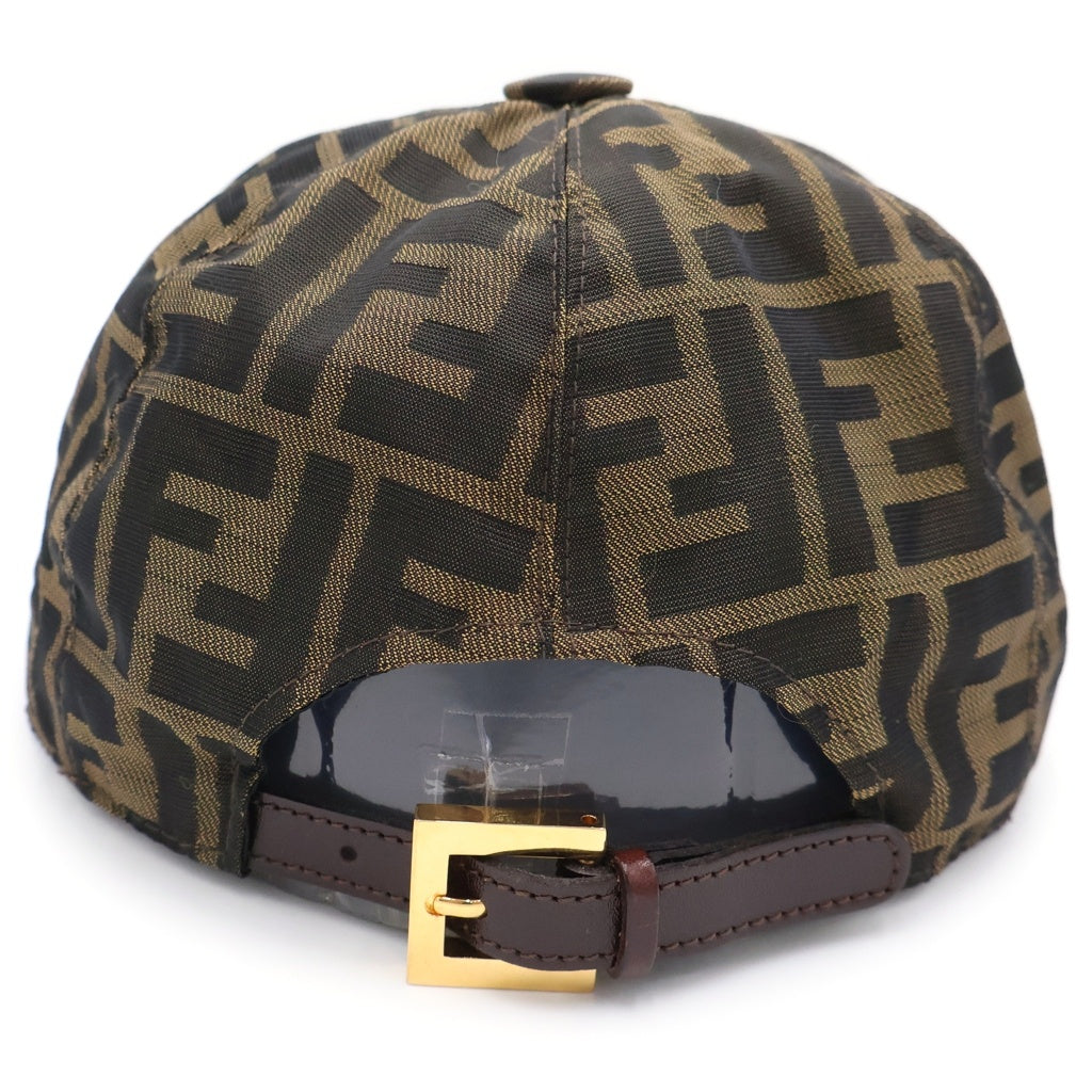 FENDI(フェンディ) ズッカ総柄 ベースボールキャップ 帽子 ブラウン レディース