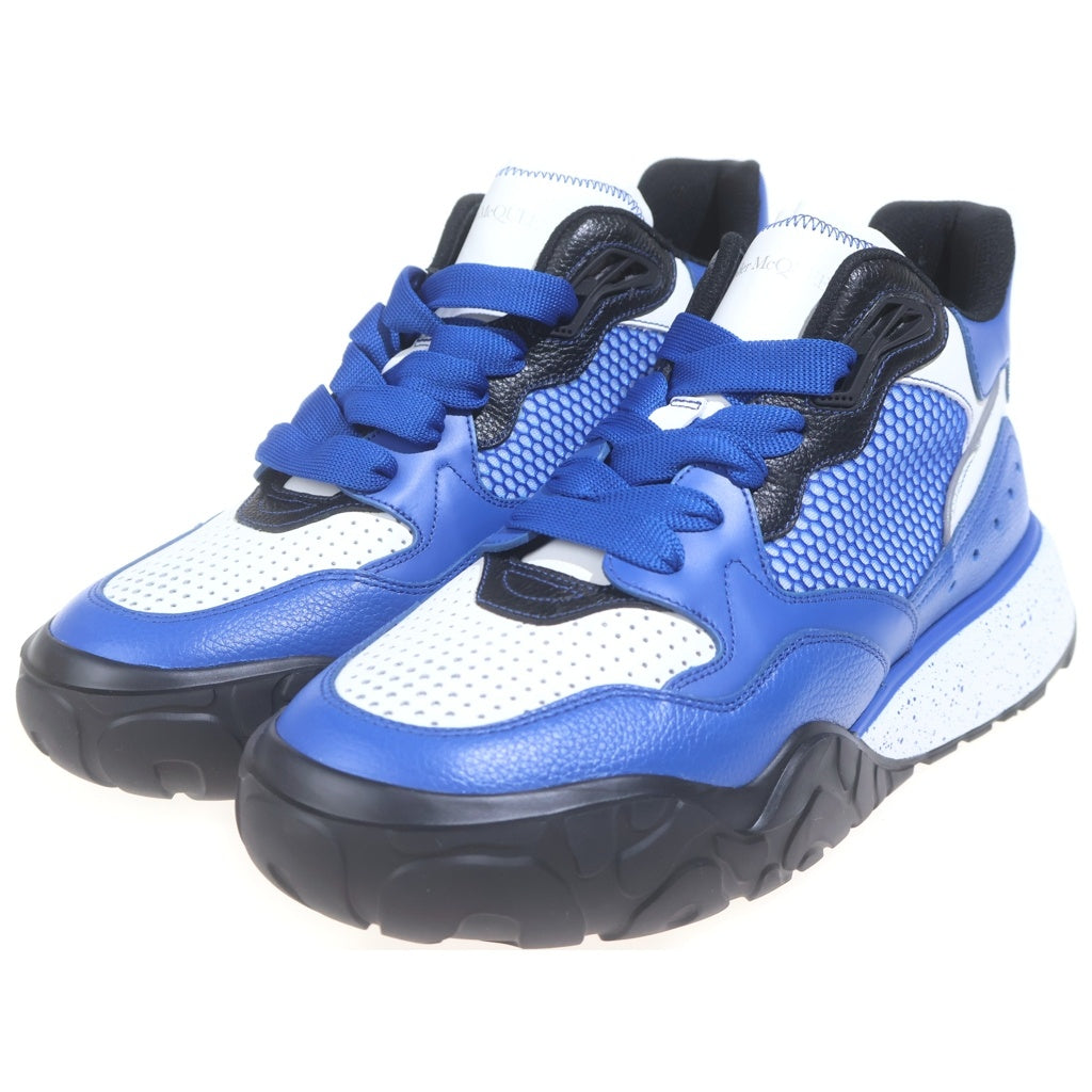 Alexander McQueen(アレキサンダーマックイーン) コートトレーナー ウルトラマリン レザー レースアップ ミッドカットシューズ スニーカー ブルー 705122