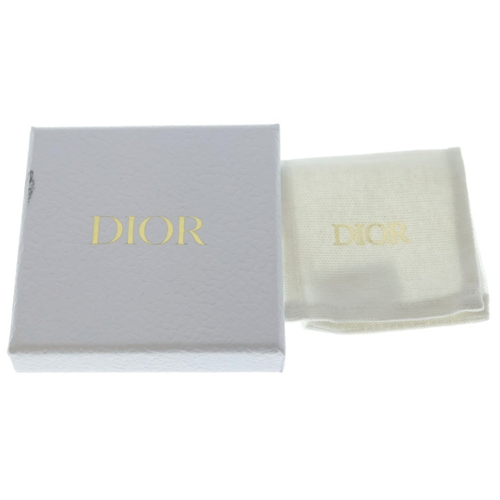 Christian Dior(クリスチャンディオール) トライバル CDロゴ パール ドロップピアス ゴールド レディース