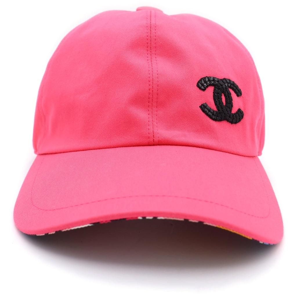CHANEL(シャネル) スパンコール ココマーク ベースボールキャップ ピンク