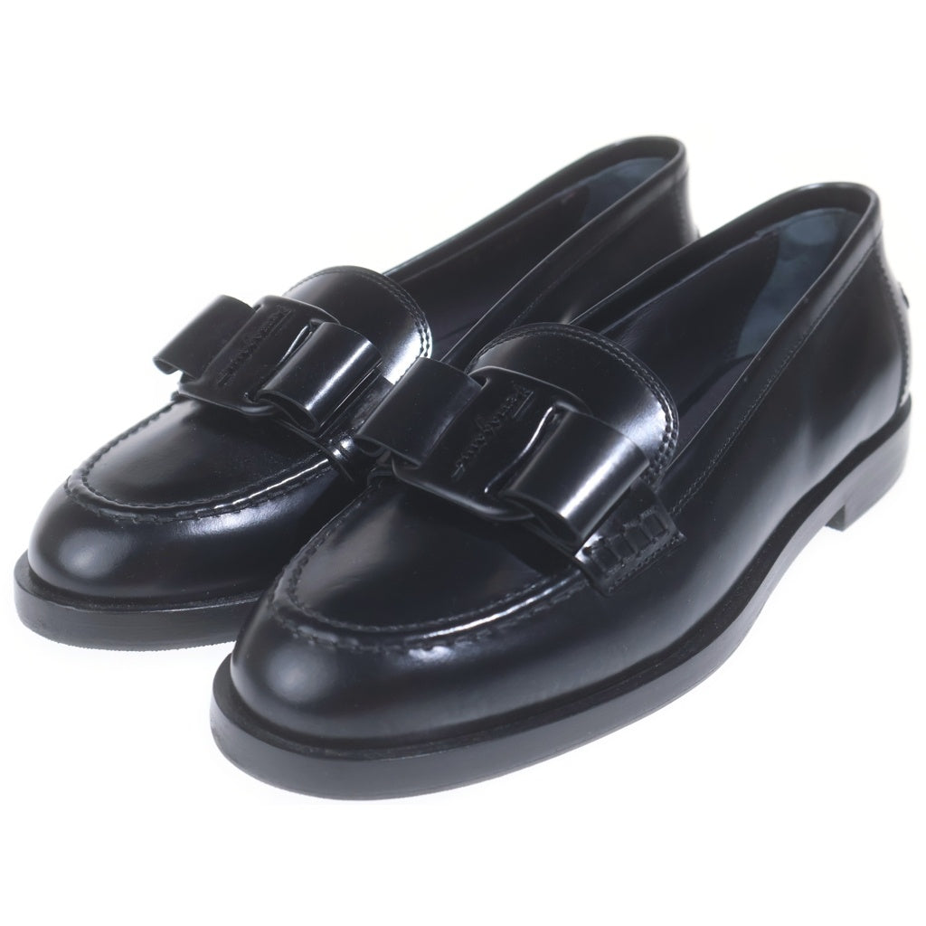Salvatore Ferragamo(サルヴァトーレ フェラガモ) ヴァラリボン レザーローファー ブラック レディース
