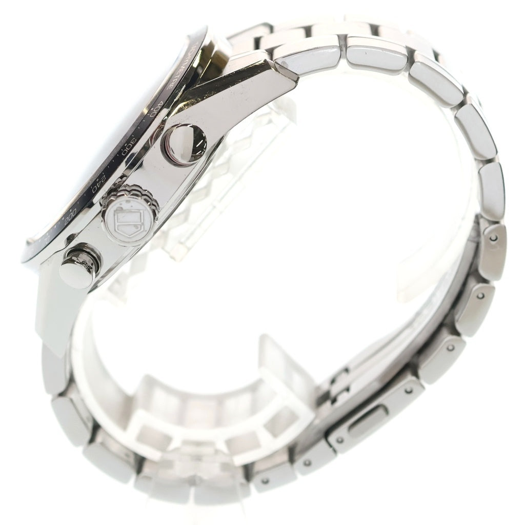TAG HEUER(タグホイヤー) カレラ キャリバーS 黒文字盤 ステンレス クオール SS/QZ CV7A12 腕時計